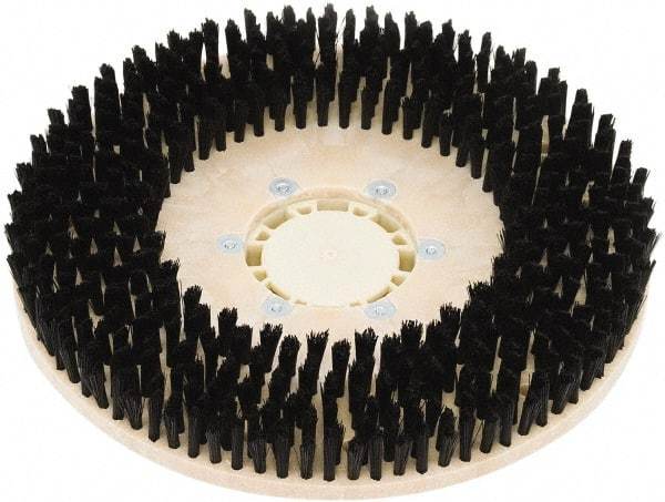 Clarke - 34" Diam Scrubbing Brush - 17" Machine, Black Pad, Nylon - Exact Industrial Supply