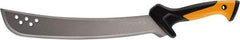 Fiskars - 15" Long Blade, Steel, Fine Edge, Machete - 26" OAL, Ergonomic Nonslip Grips Handle - Exact Industrial Supply