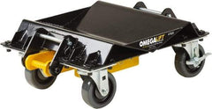 Omega Lift Equipment - 4 Wheel, 2,000 Lb Capacity, One Pair Dolly without Handle - 4" Casters, 10 to 36" Polyurethane Mold on Polyetyhylene Wheels - Exact Industrial Supply