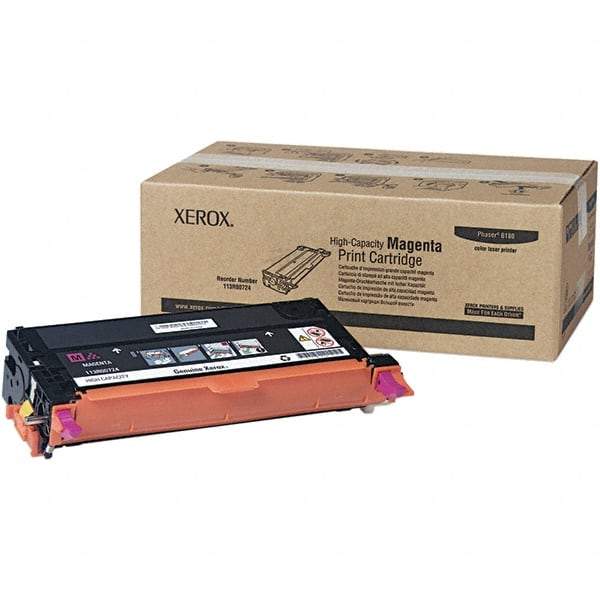 Xerox - Magenta Toner Cartridge - Use with Xerox Phaser 6180 - Exact Industrial Supply
