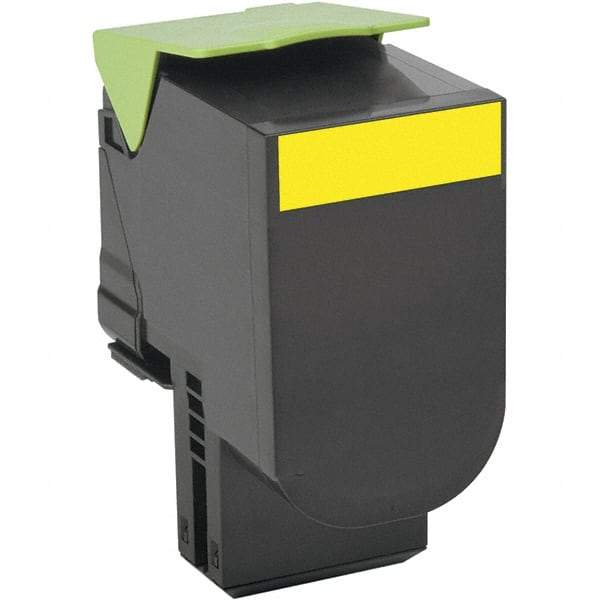 Lexmark - Yellow Toner Cartridge - Use with Lexmark CX410E, CX310N, CX510DE, CX410DE, CX510DHE, CX510DTHE, CX410DTE, CX310DN - Exact Industrial Supply