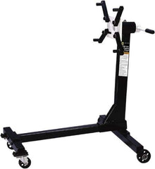 Omega Lift Equipment - 750 Lb Capacity Engine Repair Stand - 36-3/4 to 36-3/4" High, 31-1/2" Chassis Width x 31-1/2" Chassis Length - Exact Industrial Supply