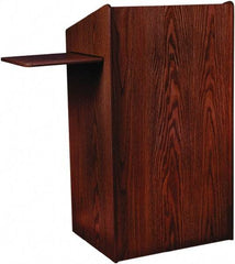 Oklahoma Sound - Wood Full Floor Lectern - 20" Deep x 25" Wide x 46" High - Exact Industrial Supply