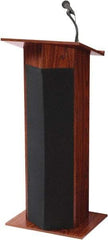 Oklahoma Sound - Wood Full Floor Lectern - 17" Deep x 22" Wide x 46" High - Exact Industrial Supply