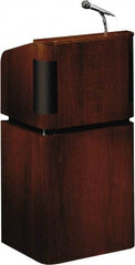 Oklahoma Sound - Wood Full Floor Lectern - 20-1/2" Deep x 24" Wide x 48" High - Exact Industrial Supply