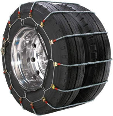 Peerless Chain - Dual Axle Tire Chains - For Use with 275/75-22.5, 275/80-22.5, 285/70-24.5, 285/75-22.5, 295/70-22.5, 295/75-22.5 - Exact Industrial Supply