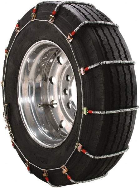 Peerless Chain - Single Axle Tire Chains - For Use with 11.00-20, 12-22.5, 285/80-22.5, 285/80-24.5, 295/80-22.5, 320/75-24 - Exact Industrial Supply