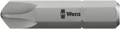 Wera - 5/16" Drive, 1/4 Torq-Set Mplus Screwdriver Bit - 1-1/4" OAL - Exact Industrial Supply