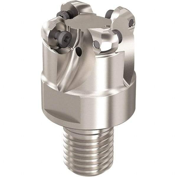 Seco - R217.29I.RE 38.1mm Threaded Shank Milling Tip Insert Holder & Shank - 1.574803" Projection, 1" Neck Diam, M20 Neck Thread, 38.1mm Nose Diam, 40mm OAL, Tool Steel Tool Holder - Exact Industrial Supply