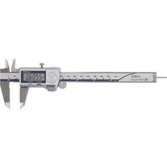 Mitutoyo - 0 to 6" Range 0.01mm Resolution, Electronic Caliper - Steel with 40mm Metal Jaws, 0.001" Accuracy - Exact Industrial Supply