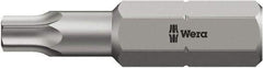 Wera - 5/16" Drive T25 Torx Screwdriver Bit - 2-3/4" OAL, Insert Bit - Exact Industrial Supply