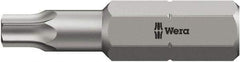 Wera - 5/16" Drive T20 Torx Screwdriver Bit - 4" OAL, Insert Bit - Exact Industrial Supply