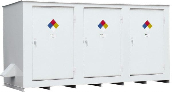 Enpac - Outdoor Safety Storage Buildings Number of Drums: 14 Fire Rated: Yes - Exact Industrial Supply