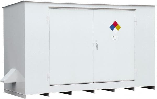 Enpac - Outdoor Safety Storage Buildings Number of Drums: 10 Fire Rated: Yes - Exact Industrial Supply