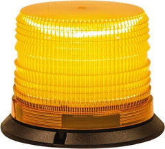 Buyers Products - 8 Flash Rate, 1" Pipe & 3-Bolt Mount Emergency Strobe Light Assembly - Powered by 12 to 24 Volts, Amber - Exact Industrial Supply