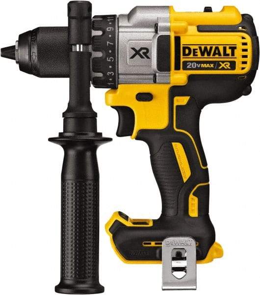 DeWALT - 20 Volt 1/2" Chuck Pistol Grip Handle Cordless Drill - 0-2000 RPM, Keyless Chuck, Reversible, Lithium-Ion Batteries Not Included - Exact Industrial Supply