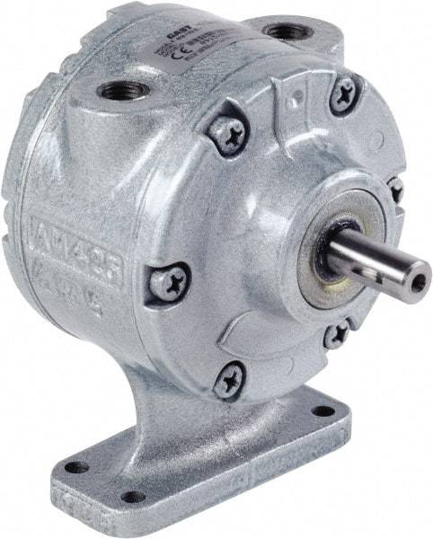 Gast - 1.7 hp Reversible Face Air Actuated Motor - 0:00 Gear Ratio, 3,000 Max RPM, 1.94" Shaft Length, 5/8" Shaft Diam - Exact Industrial Supply
