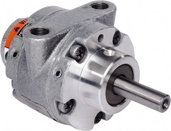 Gast - 0.45 hp Counterclockwise Hub Air Actuated Motor - 0:00 Gear Ratio, 10,000 Max RPM, 1.14" Shaft Length, 3/8" Shaft Diam - Exact Industrial Supply