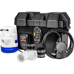 Sump Sewage & Effluent Pump: Automatic, 0 to 10 hp, 3A, 12VDC 1-1/2″ Outlet, Plastic Housing