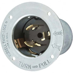 Hubbell Wiring Device-Kellems - 480V 50A NonNEMA Industrial Twist Lock Inlet - Exact Industrial Supply