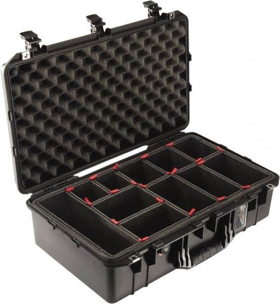 Pelican Products, Inc. - Tool Box Foam Insert Set - 14-1/2" Wide x 9-1/4" Deep x 22-5/8" High, Black, For Pelican Case 1535 - Exact Industrial Supply