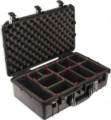 Pelican Products, Inc. - 15-15/32" Wide x 8-15/64" High, Aircase w/Divider - Black - Exact Industrial Supply