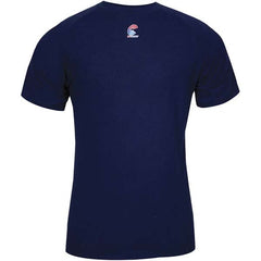 National Safety Apparel - Size 5XL Navy Blue Flame Resistant/Retardant Short Sleeve Base Layer Shirt - Exact Industrial Supply