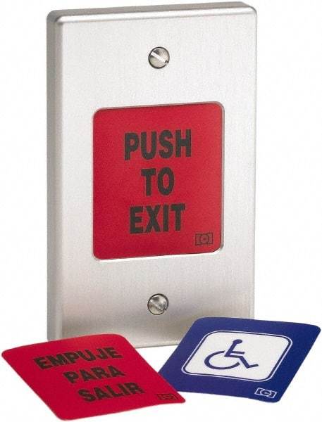 Linear - Electromagnet Lock Accessory - Momentary Push Button - Request to Exit - Exact Industrial Supply