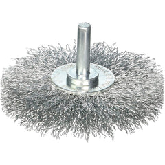 ‎Vortec Pro 1-1/2″ Crimped Wire Wheel, .0118″ Steel Fill, 1/4″ Stem, Retail Pack - Exact Industrial Supply