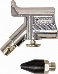 Coilhose Pneumatics - Pocket Blow Gun Kit - 1/4 NPT Inlet, 150 Max psi, Chrome Plated Zinc Hose - Exact Industrial Supply