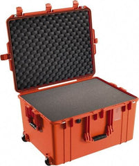 Pelican Products, Inc. - 20-21/32" Wide x 14-7/8" High, Aircase w/Foam & Wheels - Orange - Exact Industrial Supply