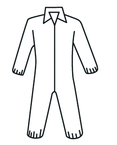 Micropourus Coverall w/ Zipper Front, Collar, Elastic Wrists & Ankles X-Large - Exact Industrial Supply