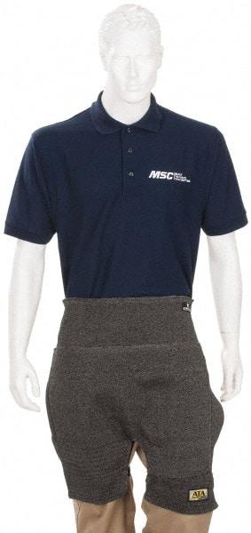 PRO-SAFE - Size Universal ATA Cut Resistant Chaps - No Pockets, Charcoal, ANSI Cut Level 4 - Exact Industrial Supply