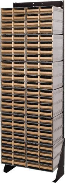 Quantum Storage - 96 Drawer, 96 Compartment, Small Parts Drawer Cabinet System - 11-3/8" Deep x 23-1/2" Wide x 70" High - Exact Industrial Supply
