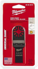 Milwaukee Tool - Rotary Multi-Material Blade - 3/4" Cutting Diam, Black Oxide Finish, Use with Milwaukee Multi-Tool - Exact Industrial Supply