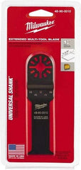 Milwaukee Tool - Rotary Multi-Material Blade - 1-1/4" Cutting Diam, Black Oxide Finish, Use with Milwaukee Multi-Tool - Exact Industrial Supply