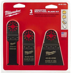 Milwaukee Tool - Rotary Multi-Material Blade - 2-1/2" Cutting Diam, Black Oxide Finish, Use with Milwaukee Multi-Tool - Exact Industrial Supply