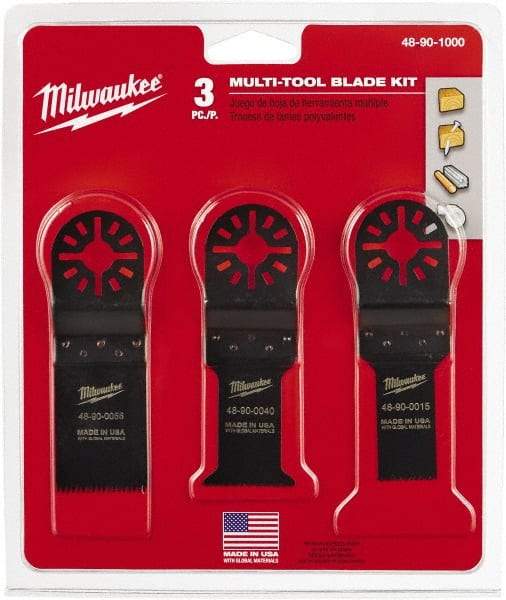 Milwaukee Tool - Rotary Multi-Material Blade - 1-1/4" Cutting Diam, Black Oxide Finish, Use with Milwaukee Multi-Tool - Exact Industrial Supply