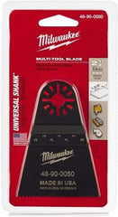 Milwaukee Tool - Rotary Multi-Material Blade - 2-1/2" Cutting Diam, Black Oxide Finish, Use with Milwaukee Multi-Tool - Exact Industrial Supply