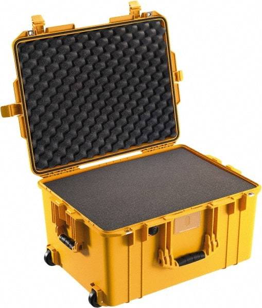 Pelican Products, Inc. - 18-51/64" Wide x 13-1/4" High, Aircase w/Foam - Yellow - Exact Industrial Supply