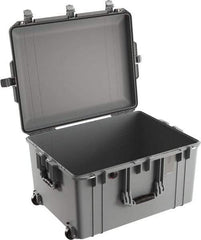 Pelican Products, Inc. - 20-21/32" Wide x 14-7/8" High, Aircase w/Wheels - Silver - Exact Industrial Supply