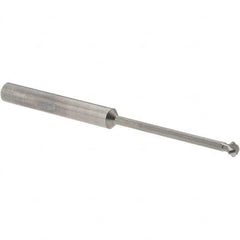 Accupro - 5/32° 5/32" Cut Diam, 0.078" Cut Width, 3/16" Shank, Solid Carbide Double-Angle Cutter - Exact Industrial Supply