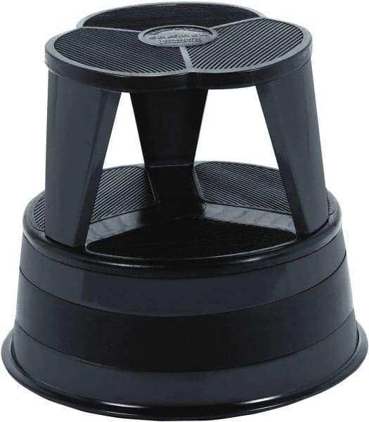 Cramer - 14-1/2" High, Black Step Stool - Steel, 350 Lb Capacity, Type 1AA Industry Rating - Exact Industrial Supply