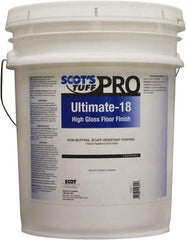 Scot's Tuff - 5 Gal Pail Finish - Use on Vinyl, Vinyl Asbestos, Asphalt, Linoleum, Terrazzo, Quarry Tile, Marble, Cork - Exact Industrial Supply