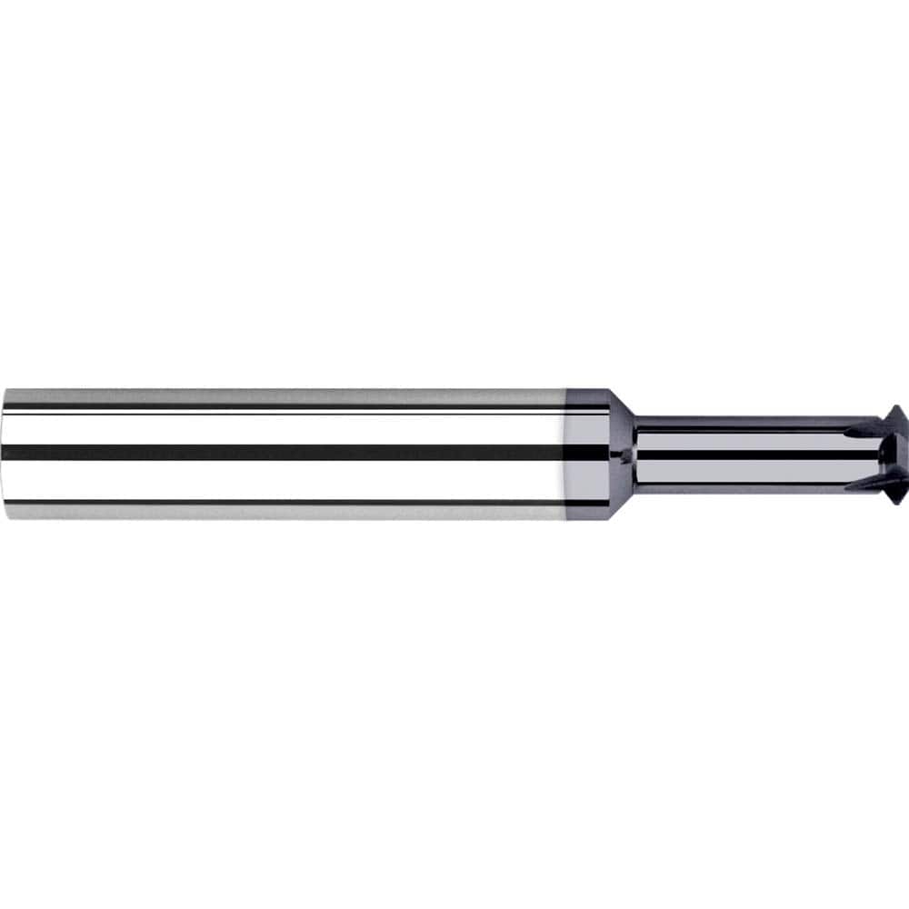 Single Profile Thread Mill: #8-32 to #8-36, 32 to 36 TPI, Internal & External, 4 Flutes, Solid Carbide 0.12″ Cut Dia, 1/4″ Shank Dia, 2.5″ OAL, AlTiN Nano Coated