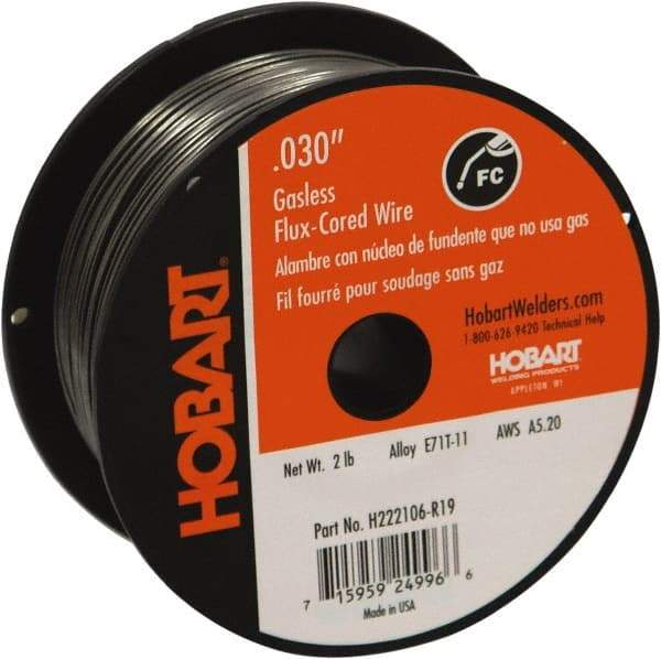 Hobart Welding Products - MIG Welding Wire Industry Specification: E71T-11 Wire Diameter: 0.03000 (Decimal Inch) - Exact Industrial Supply