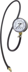 General - 2-1/2" Dial, 3/8 Thread, 0-35 Scale Range, Pressure Gauge - Thread Connection Mount, Accurate to ±1.5% of Full-Scale Range of Scale - Exact Industrial Supply