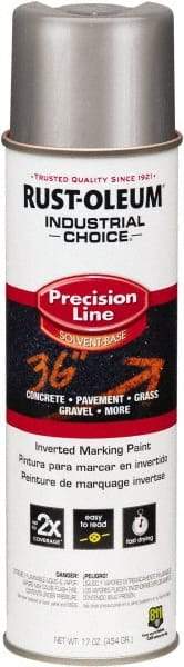 Rust-Oleum - 16 fl oz Silver Marking Paint - Solvent-Based Formula - Exact Industrial Supply