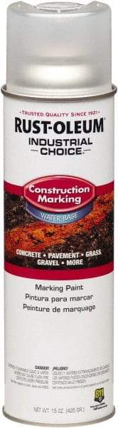 Rust-Oleum - 15 fl oz Clear Marking Paint - Water-Based Formula - Exact Industrial Supply