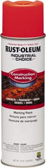 Rust-Oleum - 15 fl oz Orange Marking Paint - Water-Based Formula - Exact Industrial Supply